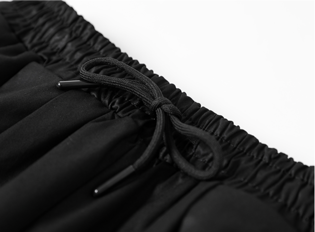 drawstring cargo joggers