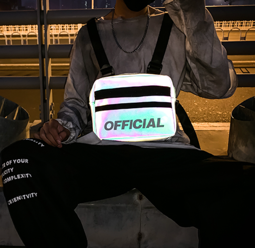 reflective chest bag