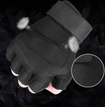 black tactical fingerless gloves - Vignette | OFF-WRLD