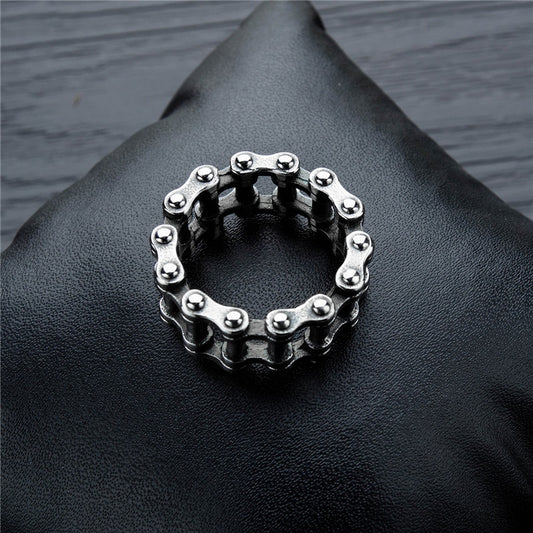 silver chain ring