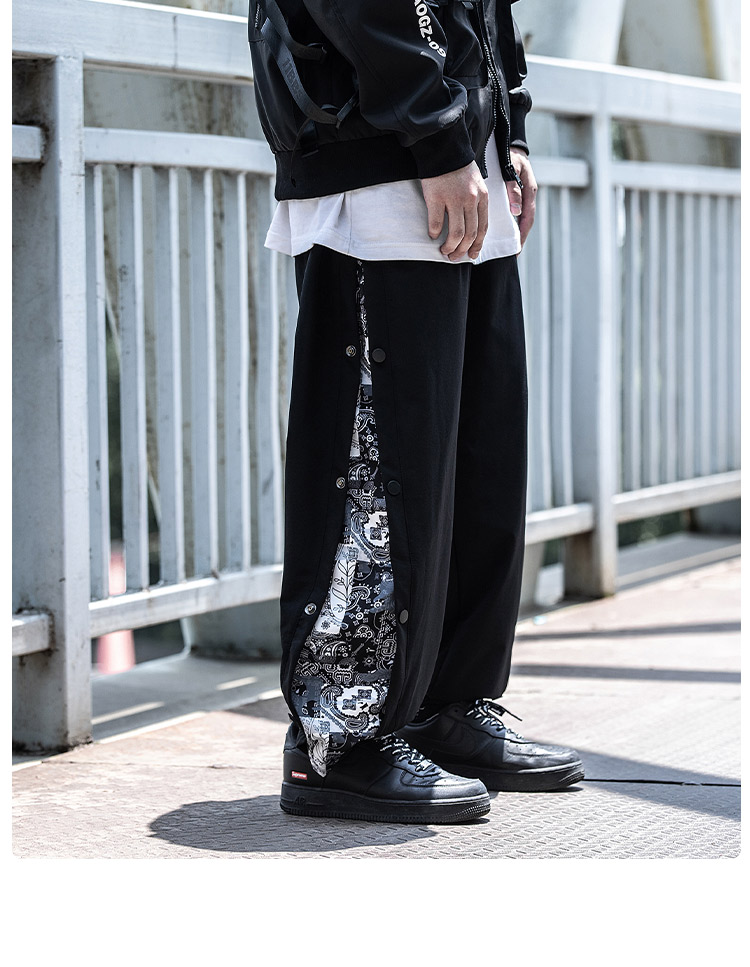 bandana pants black