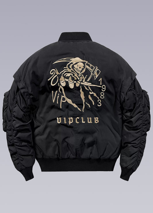 bomber jacket skull