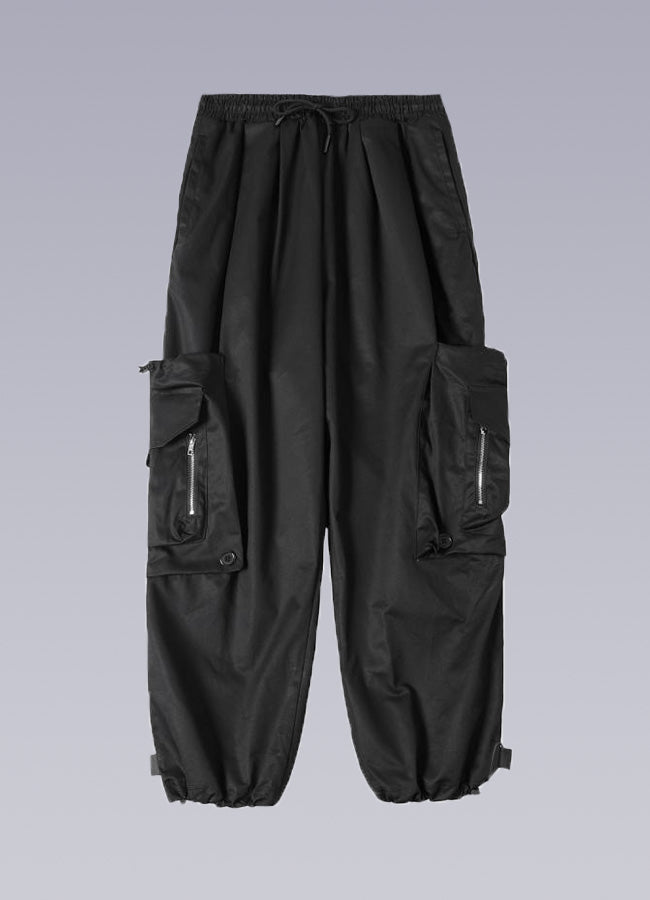 drawstring cargo joggers