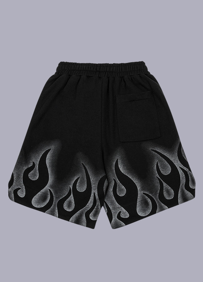 men's flame shorts