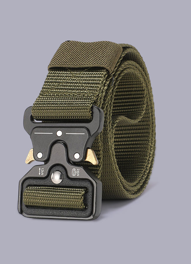 military-style tactical nylon belt