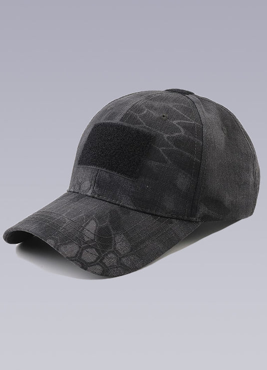 black tactical cap