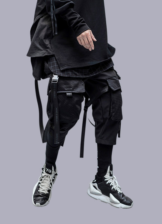 techwear pants with straps