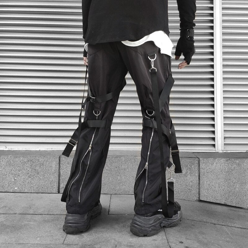 techwear wide leg pants