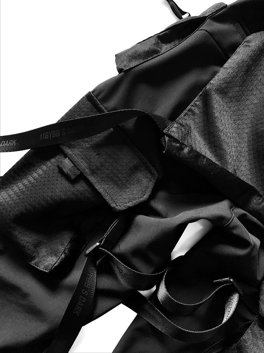 techwear pants with straps