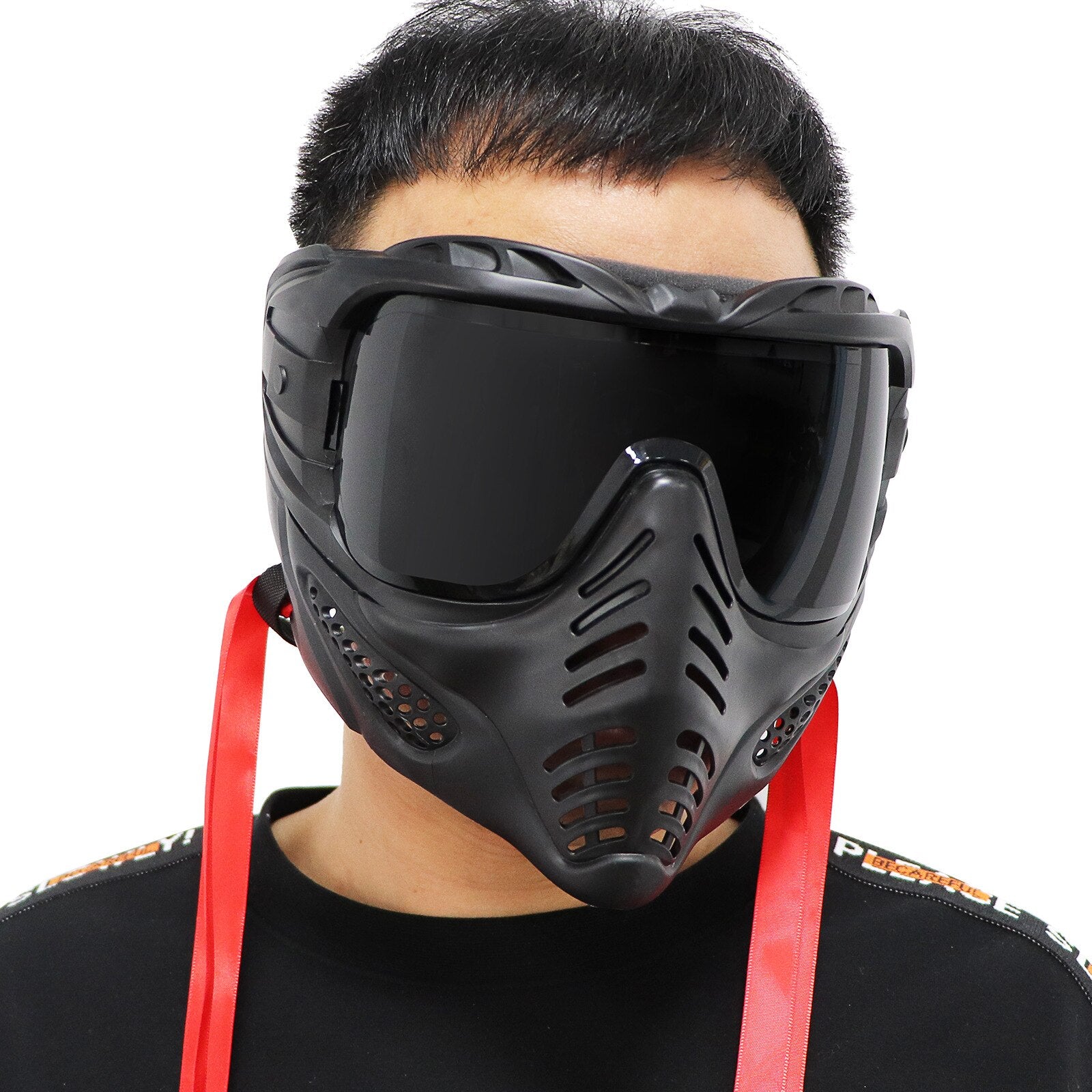 black tactical mask