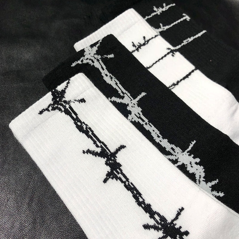 barbed wire socks