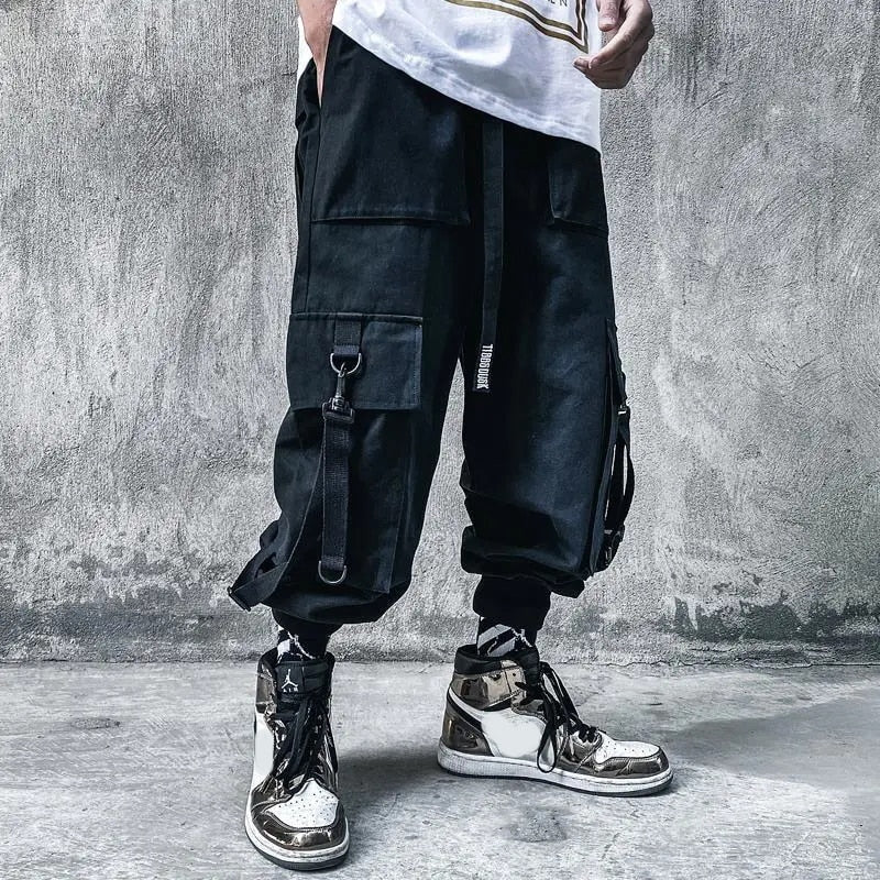 black techwear pants