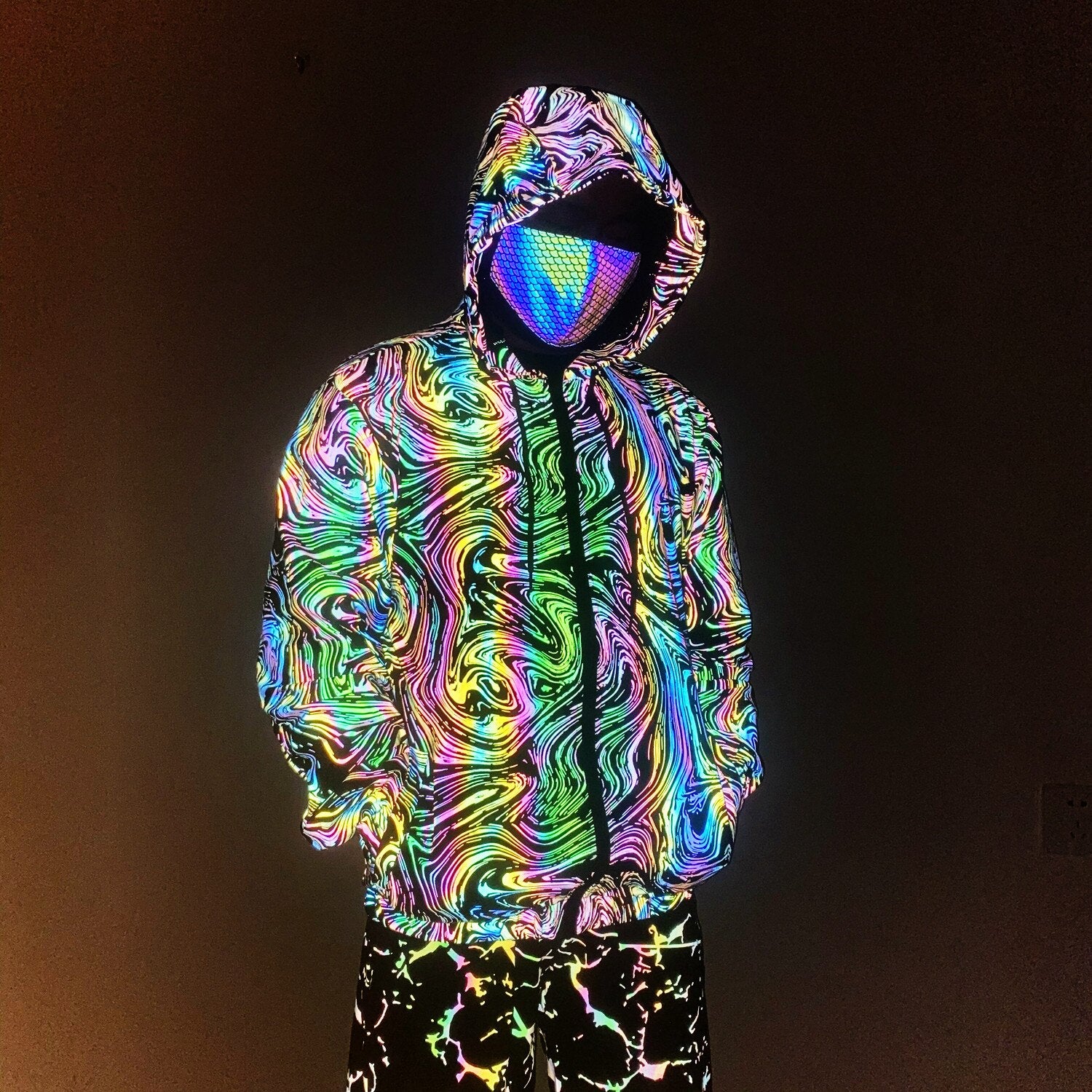 streetwear reflective jacket