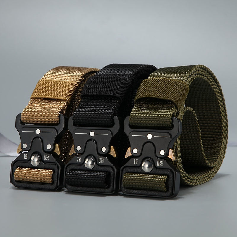 military-style tactical nylon belt