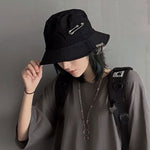 black bucket hat with rings - Vignette | OFF-WRLD