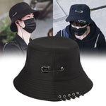 black bucket hat with rings - Vignette | OFF-WRLD