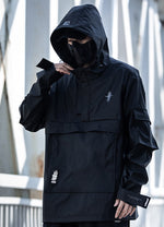 black techwear windbreaker - Vignette | OFF-WRLD