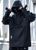 black techwear windbreaker - Vignette | OFF-WRLD