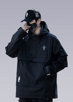 black techwear windbreaker - Vignette | OFF-WRLD